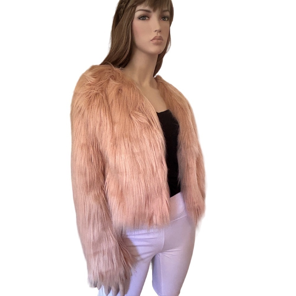 Missguided Jacket Coat Sasquatch Furry Faux Fur Teddy Fox Duster Versatile NWOT